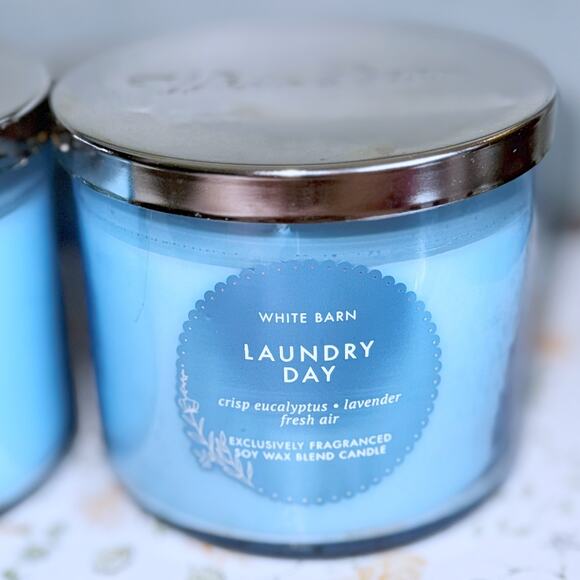 Lot of 2 Bath & Body Works Laundry Day Large 3-Wick Scented Candle 14.5oz - Picture 3 of 6